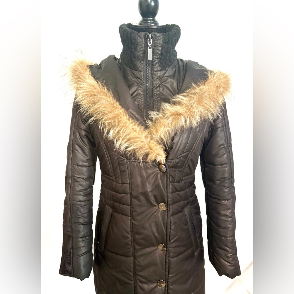 Laura Petites Black Puffer Coat